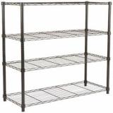 Adjustable Rolling Wire Rack Shelving with Wheels Metal Heavy Duty Storage Racks